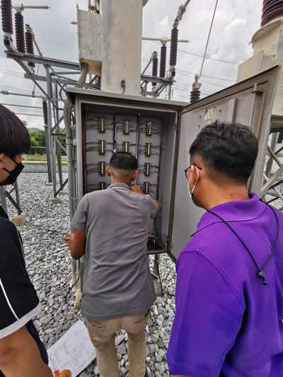 วิศวกร CNEXT เดินสายตู้ควบคุมสถานีไฟฟ้าย่อย PEA PKE 22kV